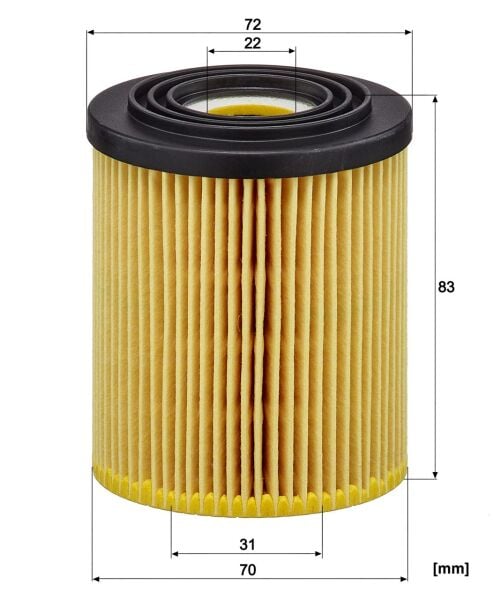YAĞ FİLTRESİ EGEA 1.6 E-TORQ 7087808 - MANN HU816/2X