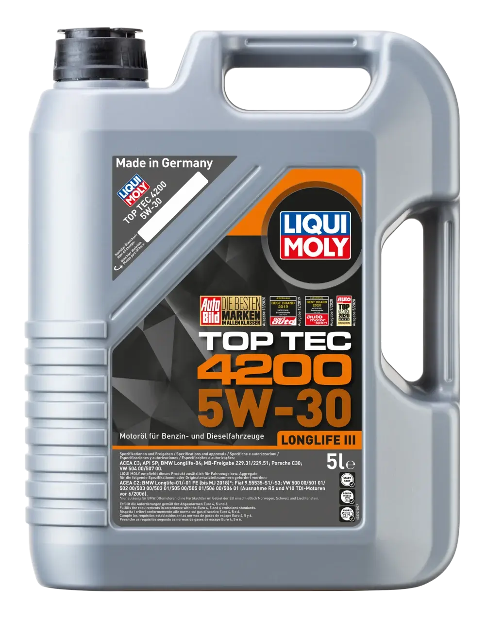 MOTOR YAĞI 5W30 TOP TEC 4200 5LT. - LIQUI MOLY 8973