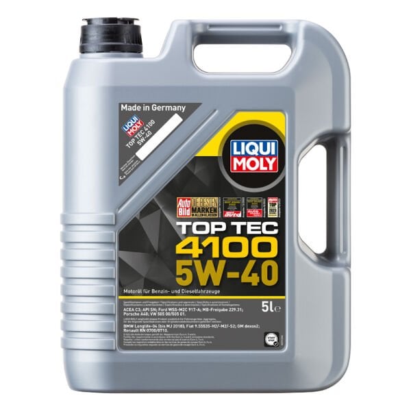 MOTOR YAĞI 5W40 TOP TEC 4100 5LT. - LIQUI MOLY 9511