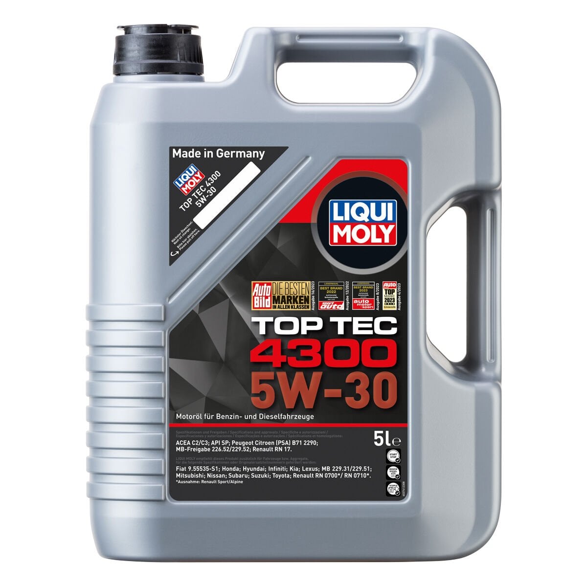 MOTOR YAĞI TOP TEC 4300 5W30 RN17 5LT. - LIQUI MOLY 2324