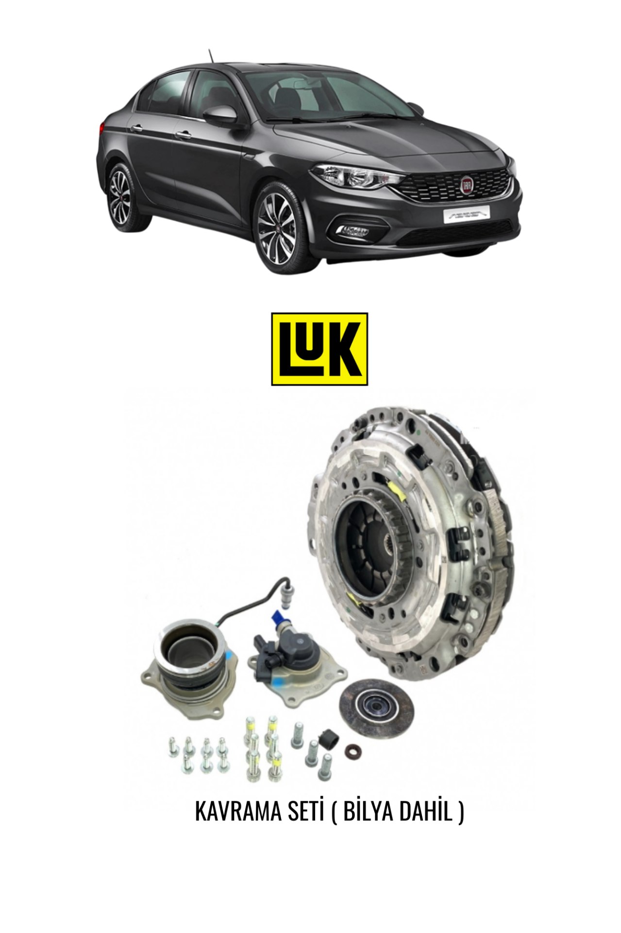 DEBRİYAJ SETİ (KAVRAMA SETİ) OTOMATİK LUK - 46352086- 602000400 ( BİLYA DAHİL )