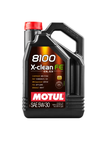 MOTOR YAĞI 8100 X-CLEAN FE 5W30 RN17 5 LİTRE - MOTUL 112781