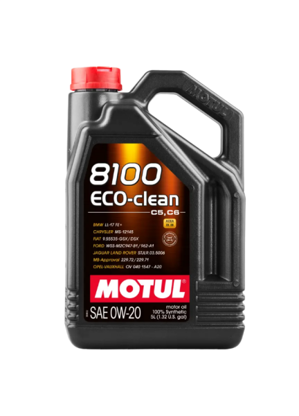 MOTOR YAĞI 8100 ECO-CLEAN 0W20 5LT. - MOTUL 108862