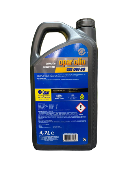 MOTOR YAĞI 0W30 GS1 4,7 LT - OPAR OLIO 55177952