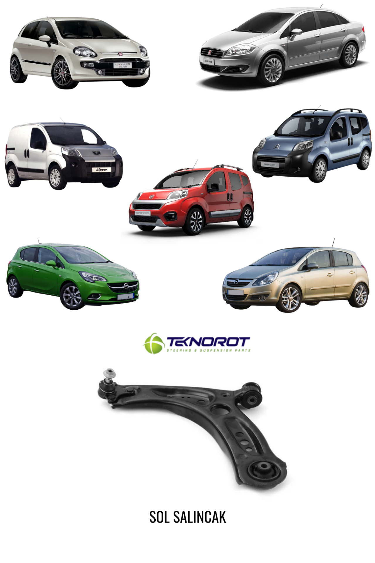 LİNEA-FİORİNO-NEMO-BİPPER-PUNTO-CORSA D-CORSA E SOL SALINCAK TEKNOROT 51895367 - F-487