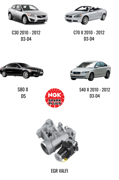 EGR VALFI 36000998 NGK 94829 - C30 - C70 II-S40 II-S80 II