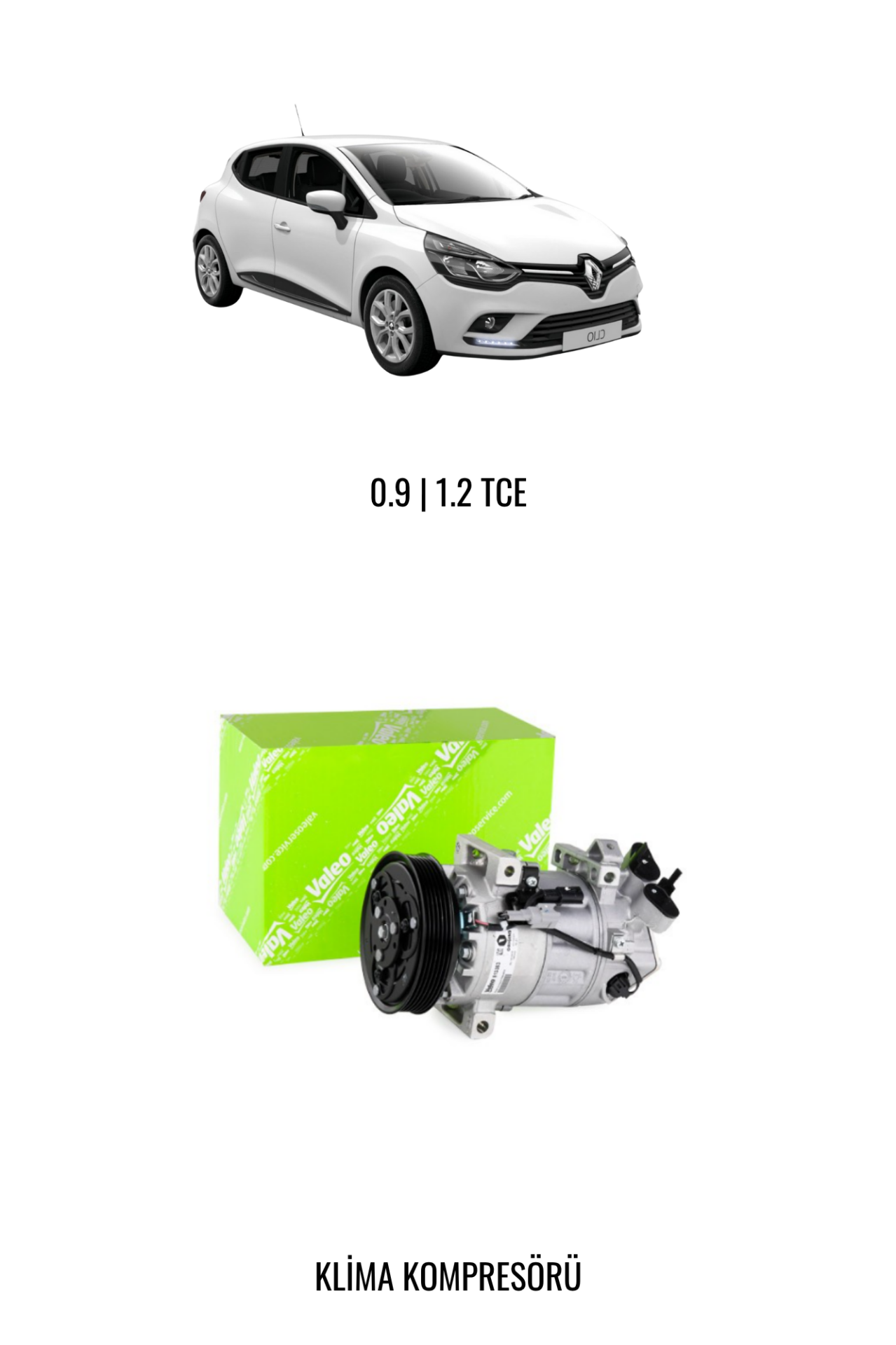CAPTUR I-CLIO IV ( 0.9 | 1.2 TCE ) KLİMA KOMPRESÖRÜ  VALEO 926000217R 813382