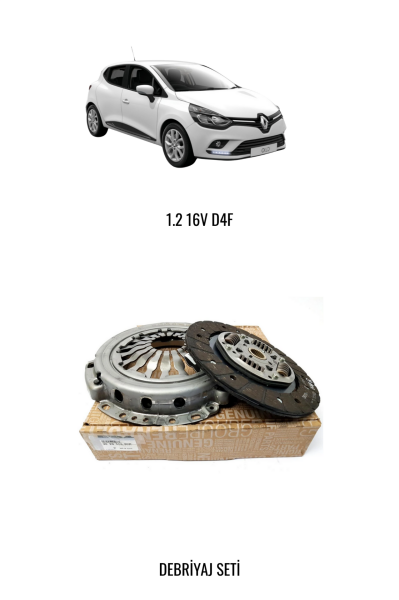 CLIO IV 1.2 16V D4F DEBRİYAJ SETİ ( RULMANSIZ ) 302055580R
