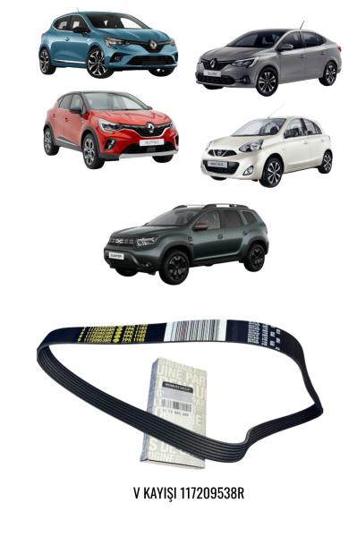 CLIO V - CAPTUR II - DUSTER II - TALIANT - NISSAN MICRA V KAYIŞI 117209538R MAIS