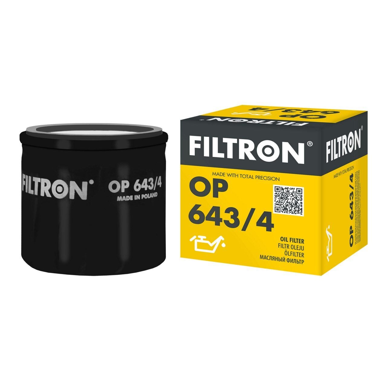 YAĞ FİLTRESİ 1.5 DİZEL 8200768927 - FILTRON OP643/4