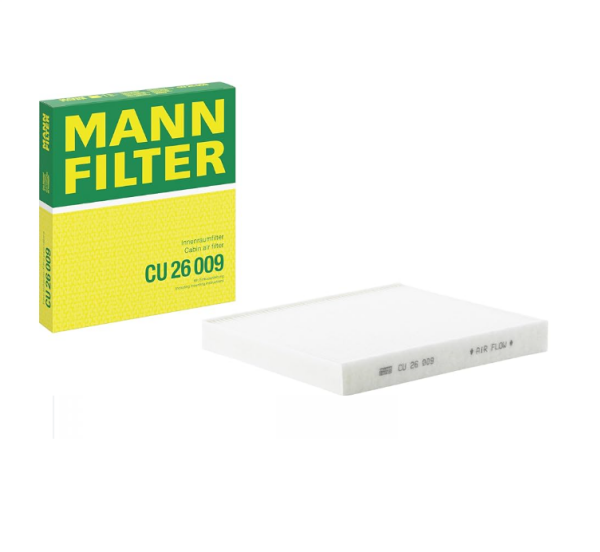 VW GOLF VII - PASSAT - TIGUAN - TOURAN - CRAFTER - AUDI A3 - SEAT LEON - SKODA OCTAVIA POLEN FİLTRESİ 5Q0818653 - 5Q0819653 MANN CU26009