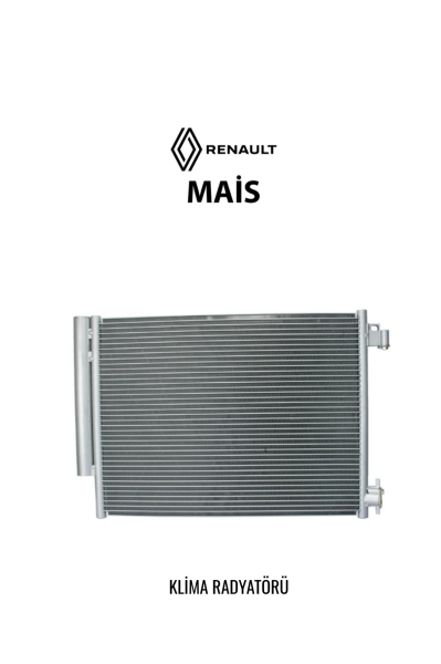 RENAULT CLIO IV - CAPTUR I - SYMBOL III - DACIA LOGAN MCV II - DOKKER - DUSTER - SANDERO II KLİMA RADYATÖRÜ 921006454R RENAULT MAIS