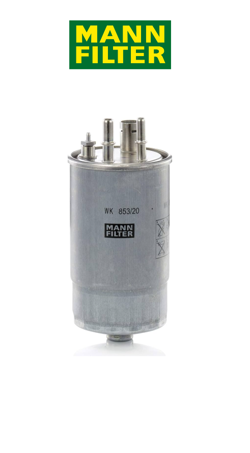 YAKIT FİLTRESİ 77363804- MANN WK853/20 EURO 4 - 3 ÇIKIŞLI