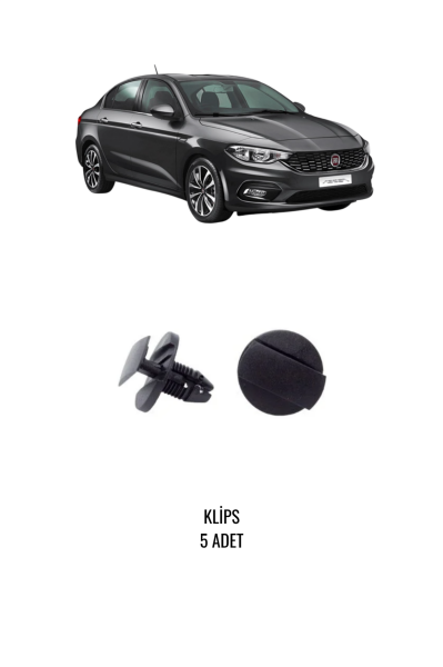 FIAT EGEA ÖN PANEL ÜST KAPLAMA KLİPSİ ( 5 ADET ) 51834606