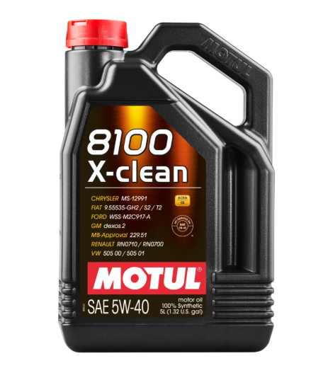MOTUL 8100 X-CLEAN 5W40 5L TAM SENTETİK MOTOR YAĞI (ACEA C3, API SN, MB 229.51, VW 505.01, RN0710, DPF UYUMLU)