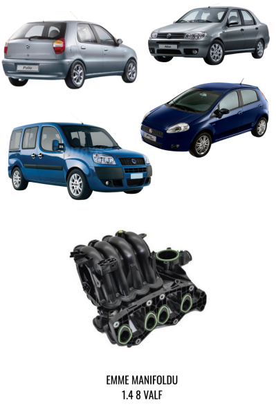 Emme Manifoldu 77366845 FIAT Albea  Palio Doblo  Punto 1.4 8v