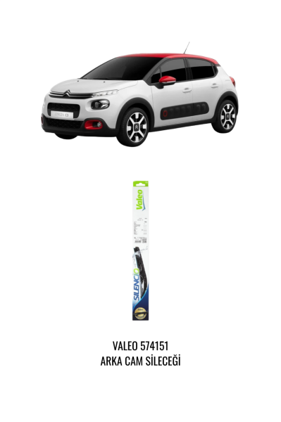 CITROEN C3 III ARKA SİLECEK  VALEO 574151 300 MM ( 2016 - 2024 )