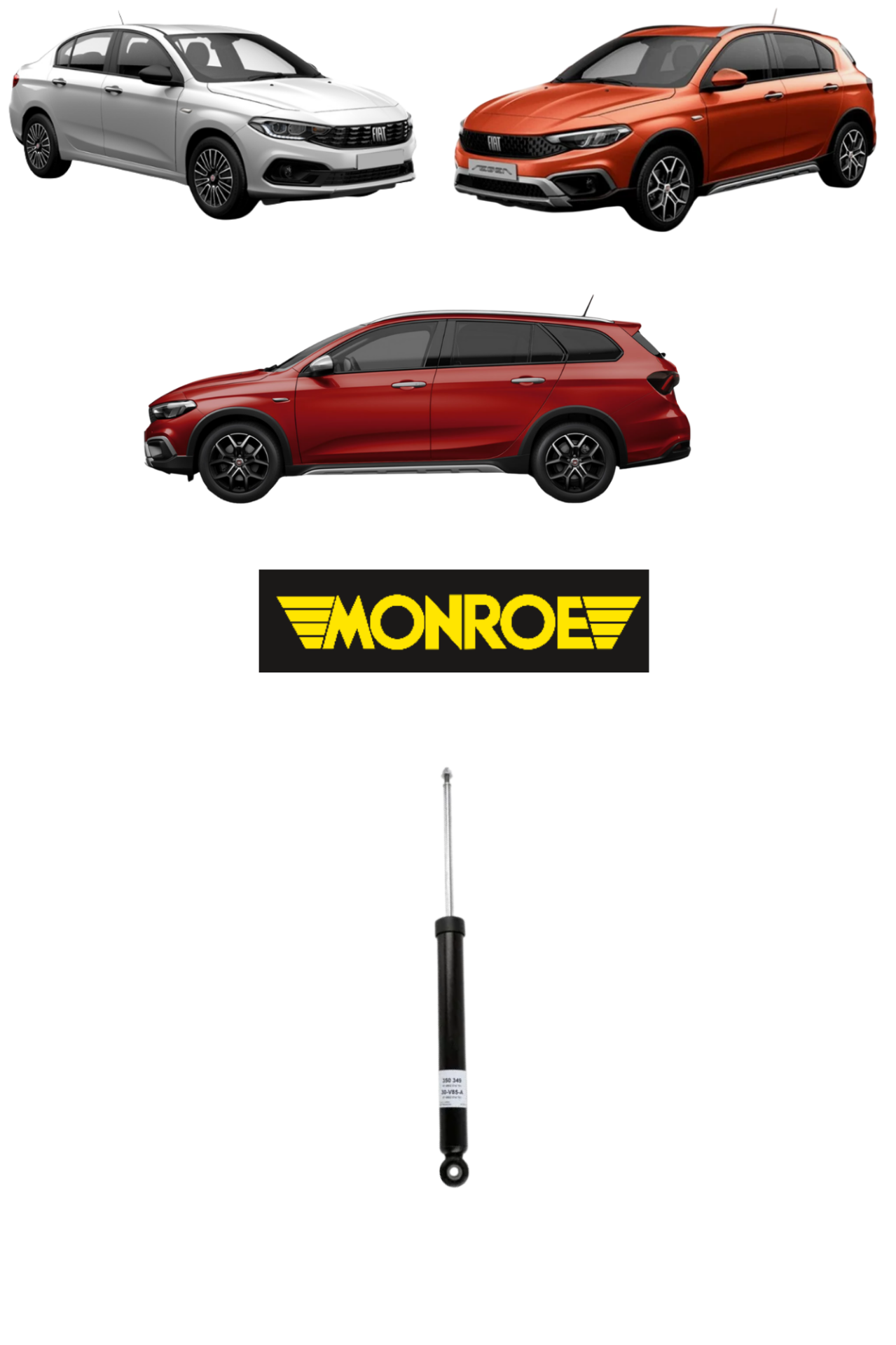 FIAT EGEA ARKA AMORTİSÖR 52250085 MONROE G2244 ( 1 ADET )