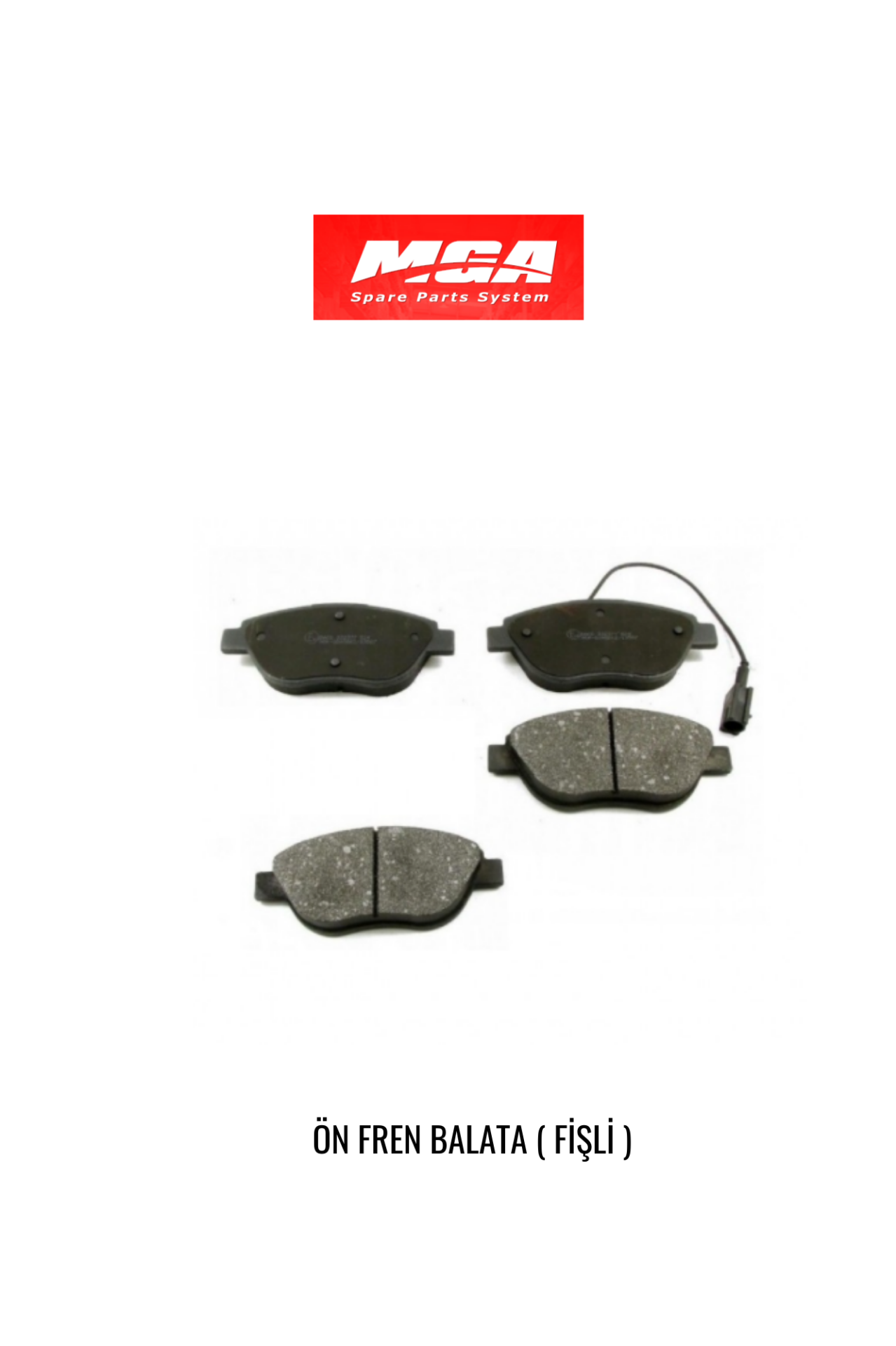 ÖN FREN BALATASI 77365379 FIAT BRAVO II DOBLO FIORINO BIPPER NEMO PRATICO EVO PUNTO STILO IDEA LINEA 08> OPEL COMBO CORSA 12> MGA 55127