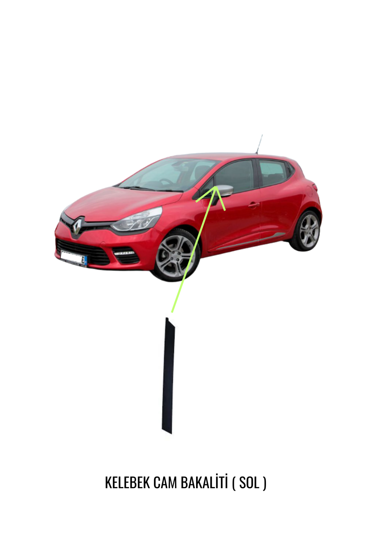 RENAULT CLIO 4 KELEBEK CAM BAKALİTİ SOL 808713408R - KRAFTVOLL 21031355