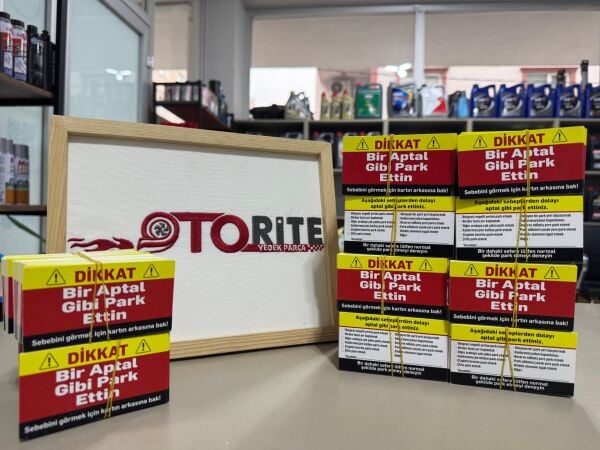 BİR APTAL GİBİ PARK ETTİN - KARTVİZİT