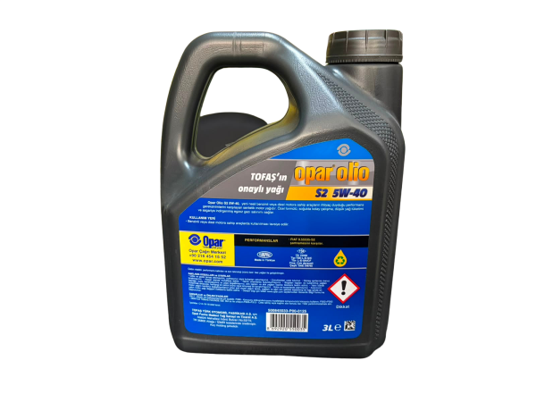 MOTOR YAĞI 5W40 S2 3 LİTRE - FIAT OPAR OLIO 55175966
