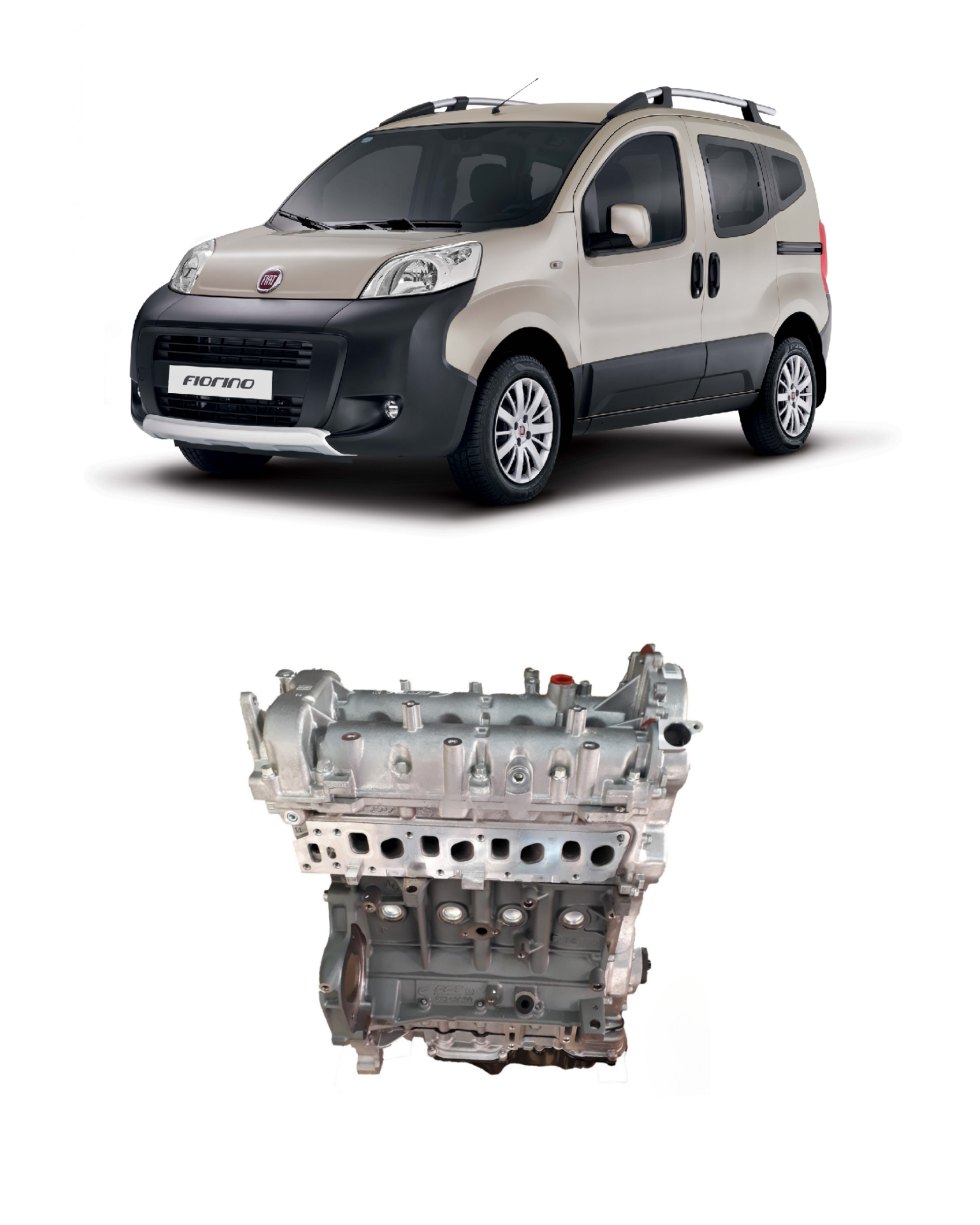 1.3 EURO 5 (90 HP) FIAT FIORINO KOMPLE MOTOR 71754079