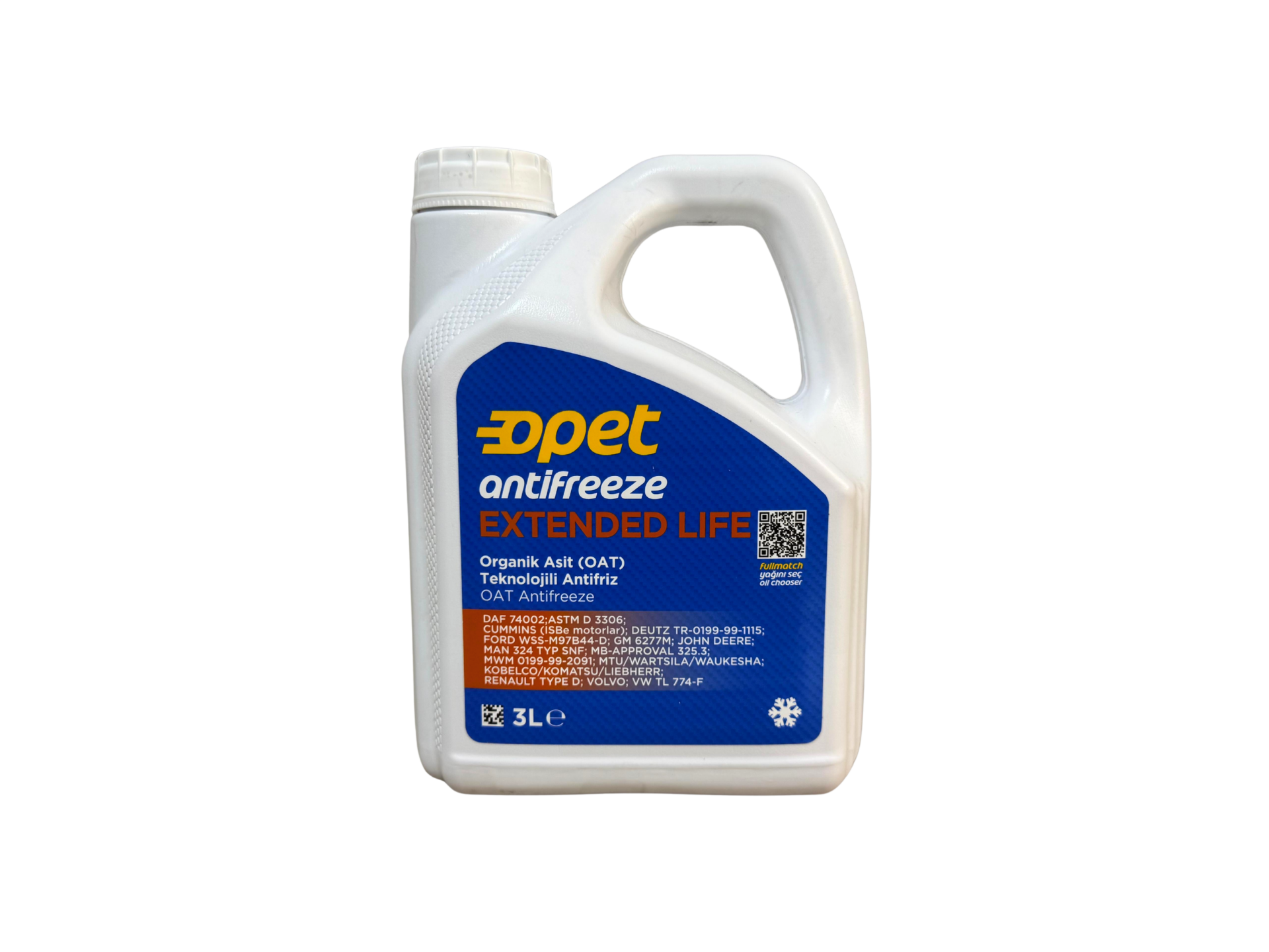 ANTİFRİZ EXTENDED LIFE TYPE D KIRMIZI 3LT. - OPET 601224089