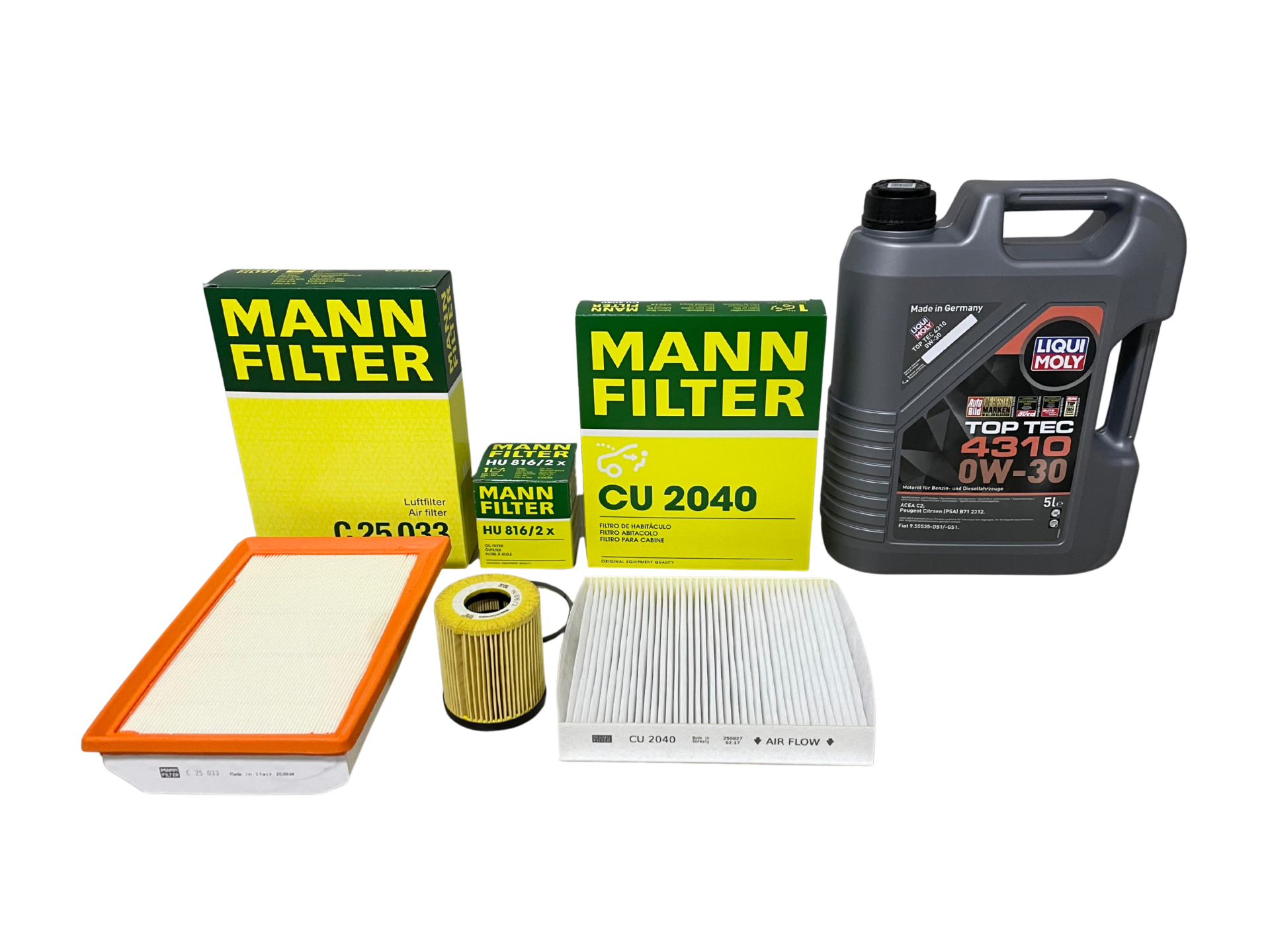 FIAT EGEA 1.6 E-TORQ FİLTRE SETİ - MANN & LIQUI MOLY