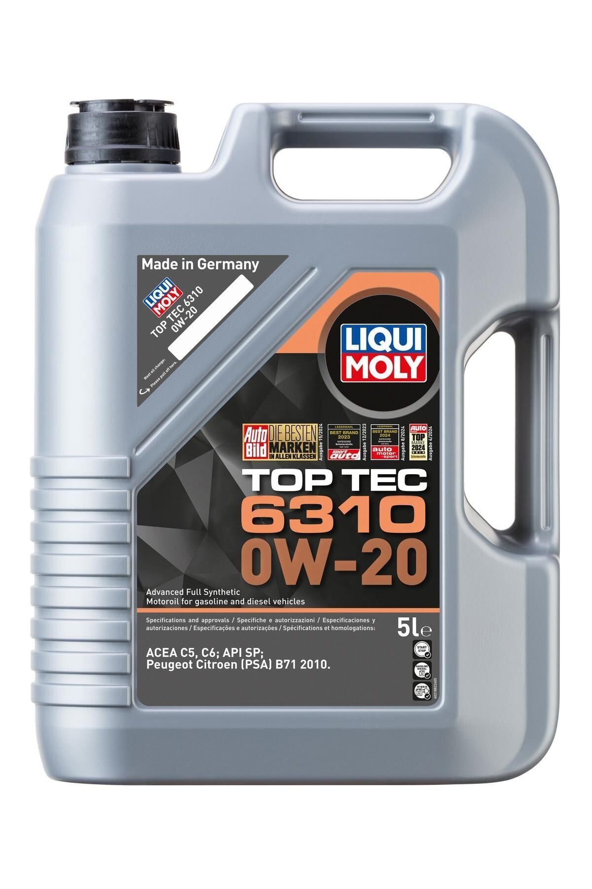 MOTOR YAĞI TOP TEC 0W20 6310 5 LİTRE - LIQUI MOLY 21882
