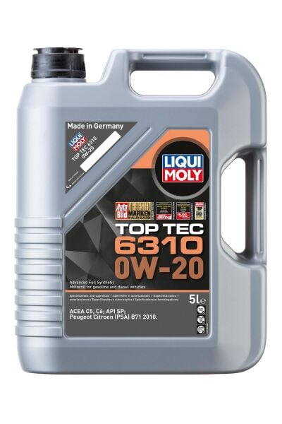 MOTOR YAĞI TOP TEC 0W20 6310 5 LİTRE - LIQUI MOLY 21882