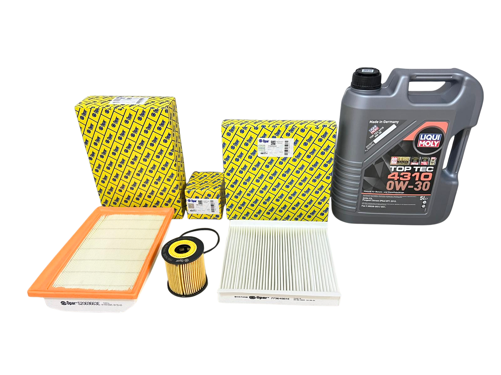 FIAT EGEA 1.6 E-TORQ FİLTRE SETİ - OPAR & LIQUI MOLY