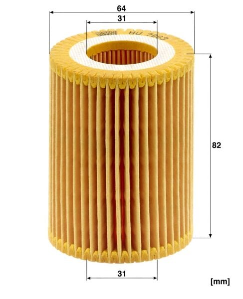 BMW F20 F30 N13 136HP 170HP BENZİNLİ YAĞ FİLTRESİ 11427635557 - MANN HU7003X