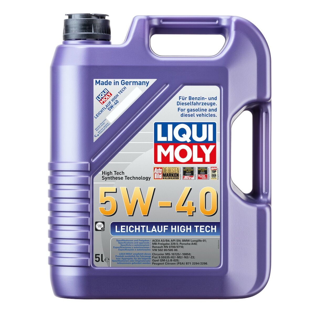 MOTOR YAĞI LEICHTLAUF HIGH TECH 5W-40 5 LİTRE - LIQUI MOLY 2328