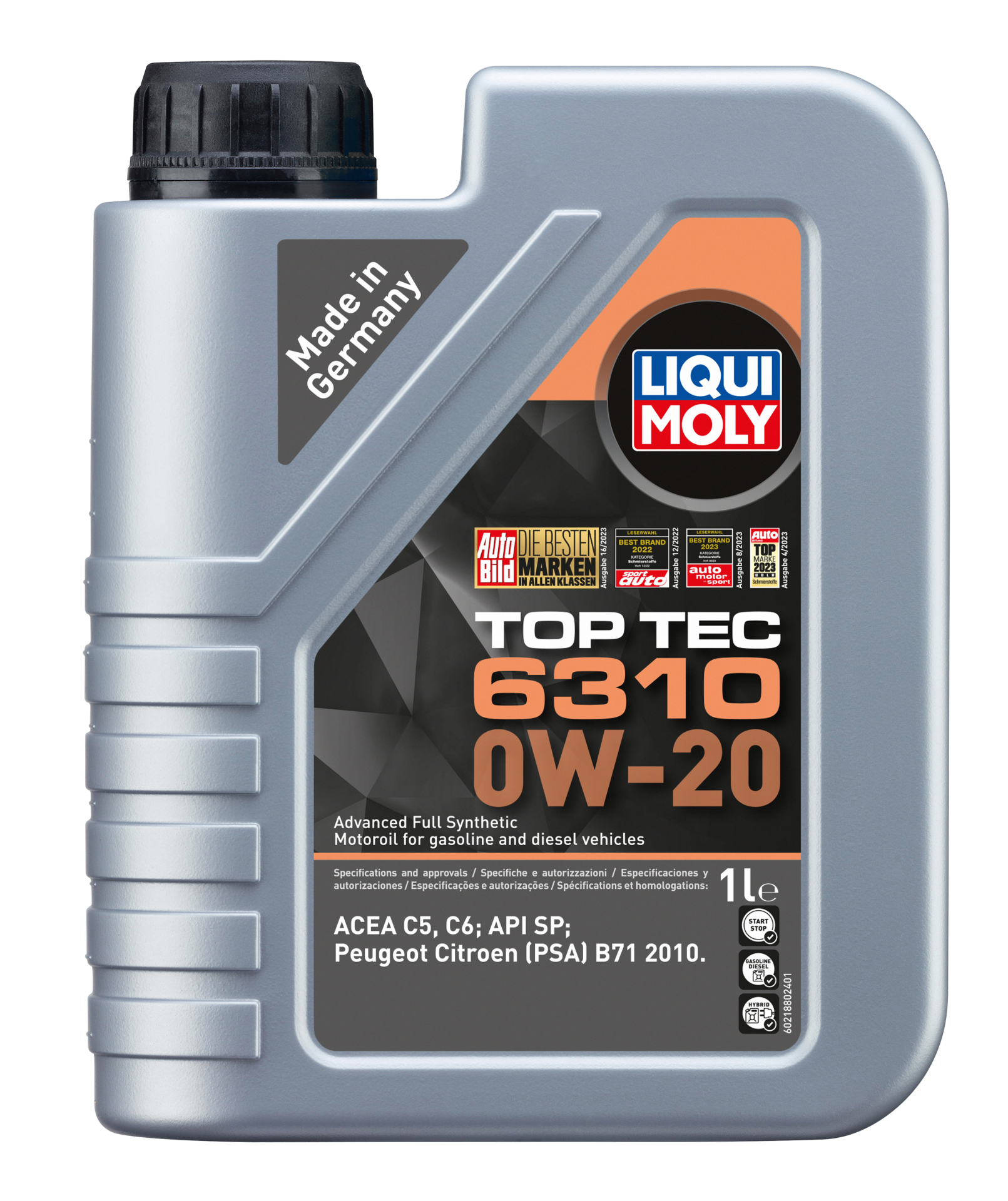 MOTOR YAĞI TOP TEC 6310 0W20 1 LİTRE - LIQUI MOLY 21880