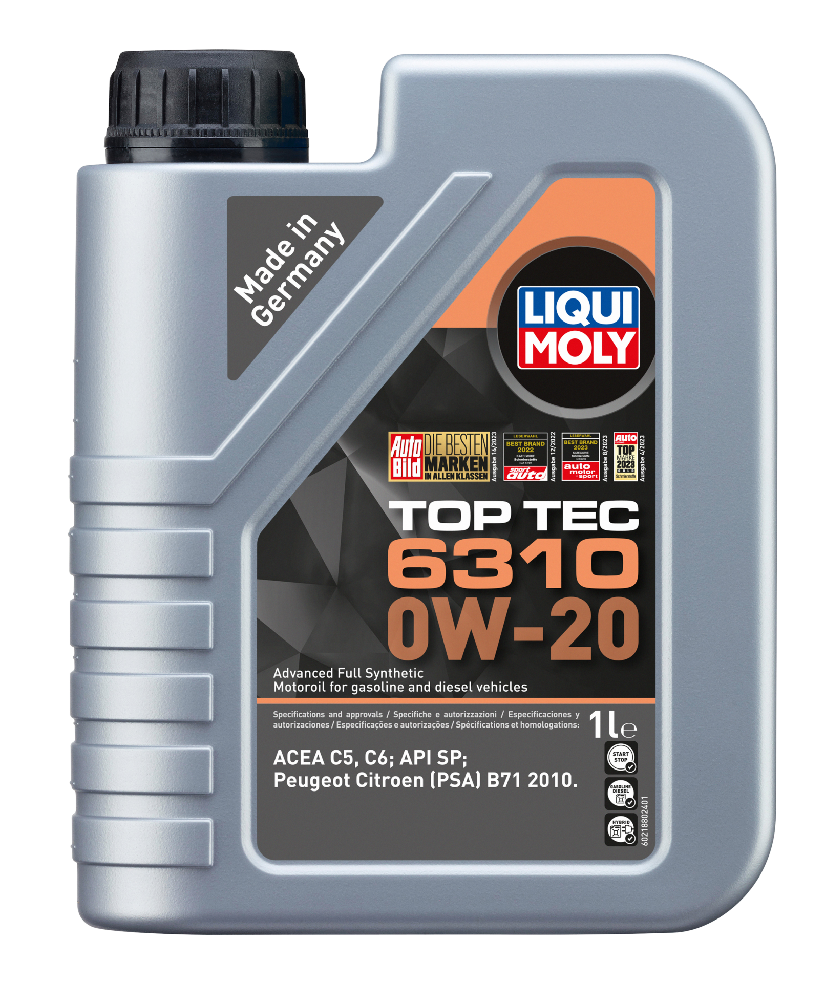 MOTOR YAĞI TOP TEC 6310 0W20 1 LİTRE - LIQUI MOLY 21880