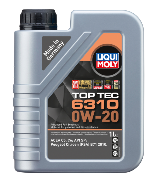 MOTOR YAĞI TOP TEC 6310 0W20 1 LİTRE - LIQUI MOLY 21880