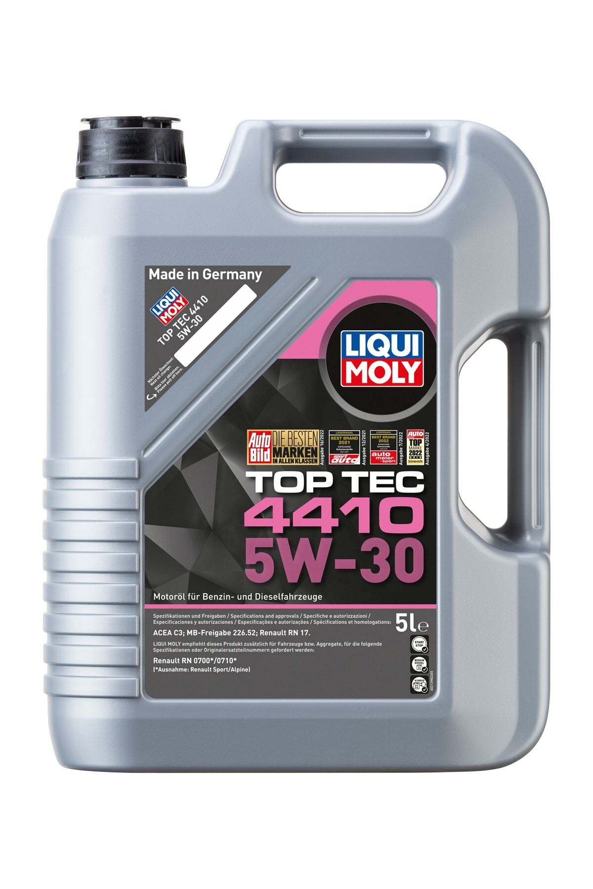 MOTOR YAĞI 5W30 TOP TEC 4410 RN17 5 LİTRE - LIQUI MOLY 21404