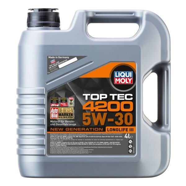 MOTOR YAĞI 5W30 TOP TEC 4200 5W30 4 LT. - LIQUI MOLY 3715