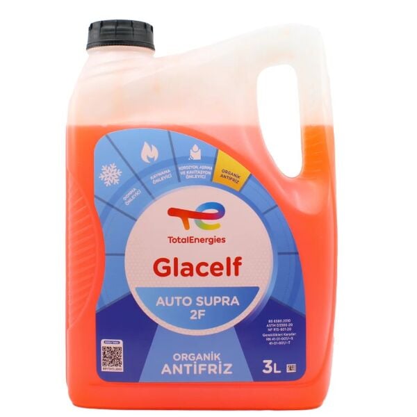 TOTAL GLACELF AUTO SUPRA 2F ORGANİK KIRMIZI ANTİFRİZ 3 LİTRE