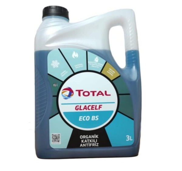 ANTİFRİZ MAVİ GLACELF ECO BS ORGANİK KATKILI 3 LT. - TOTAL