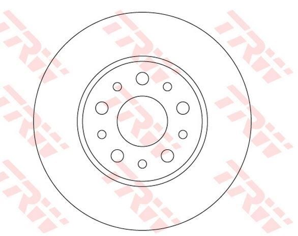 FIAT EGEA ARKA FREN DİSKİ 52067390 - TRW DF6228