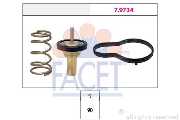 FIAT EGEA 1.6 E-TORQ TERMOSTAT 55247743 - FACET 7.7990