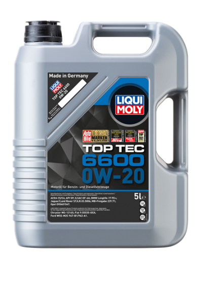 MOTOR YAĞI TOP TEC 6600 0W20 5LT. - LIQUI MOLY 21411