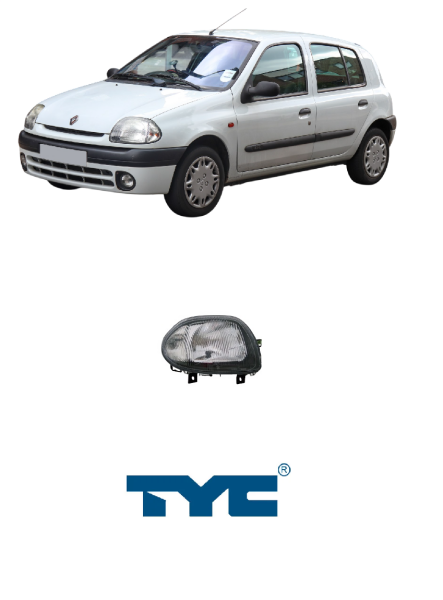 RENAULT CLIO II SAĞ FAR  1998 > 2001 |  TYC -  7701045169
