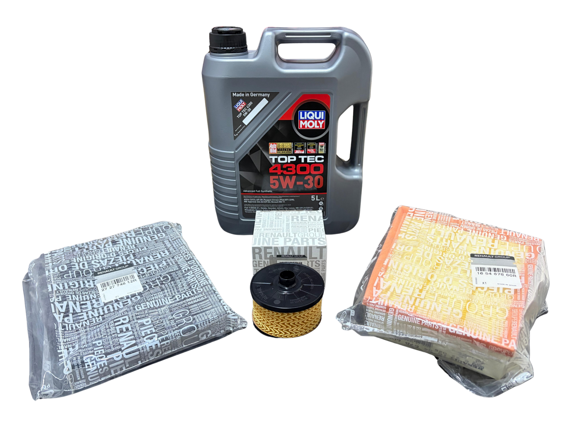 RENAULT MEGANE 4 1.3 BENZİNLİ BAKIM SETİ - LIQUI MOLY & RENAULT MAIS