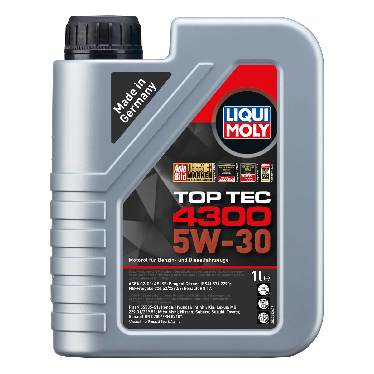 MOTOR YAĞI TOP TEC 4300 5W30 RN17 1LT.  - LIQUI MOLY 2323