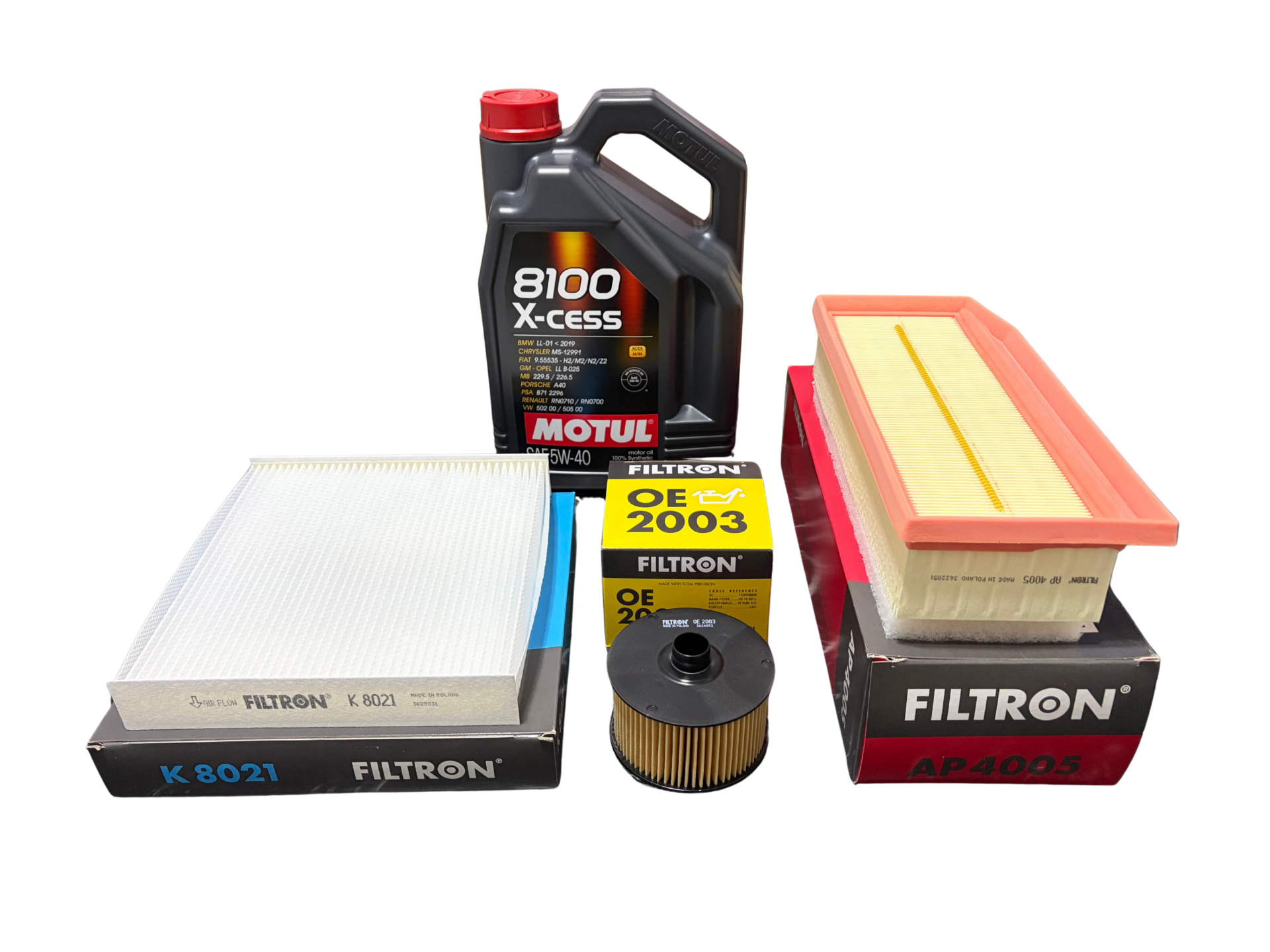 RENAULT CLIO 4 0.9 TCE BENZİNLİ BAKIM SETİ - MOTUL & FILTRON