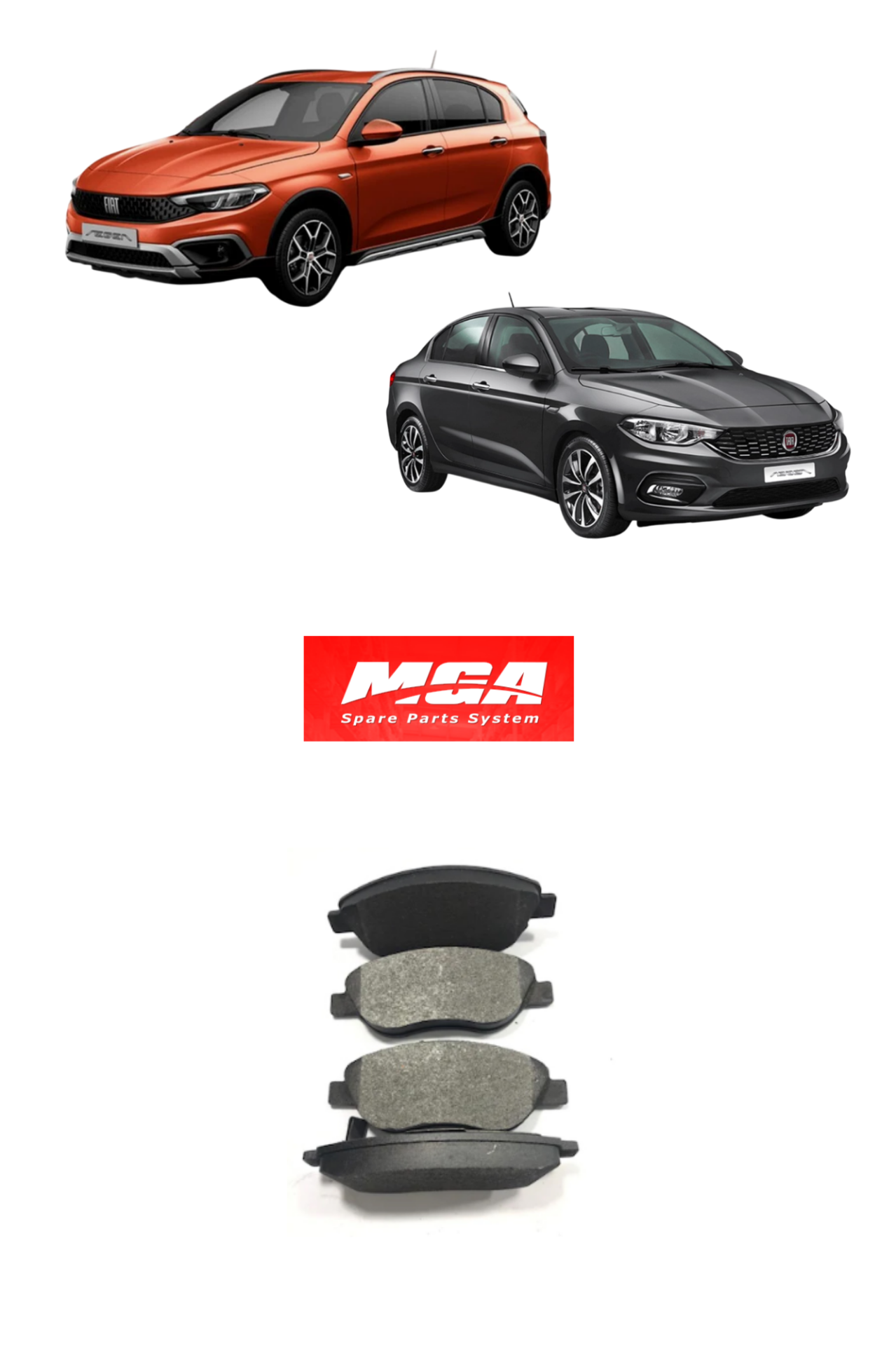 FIAT EGEA ÖN FREN BALATASI 77367923 - MGA 55662