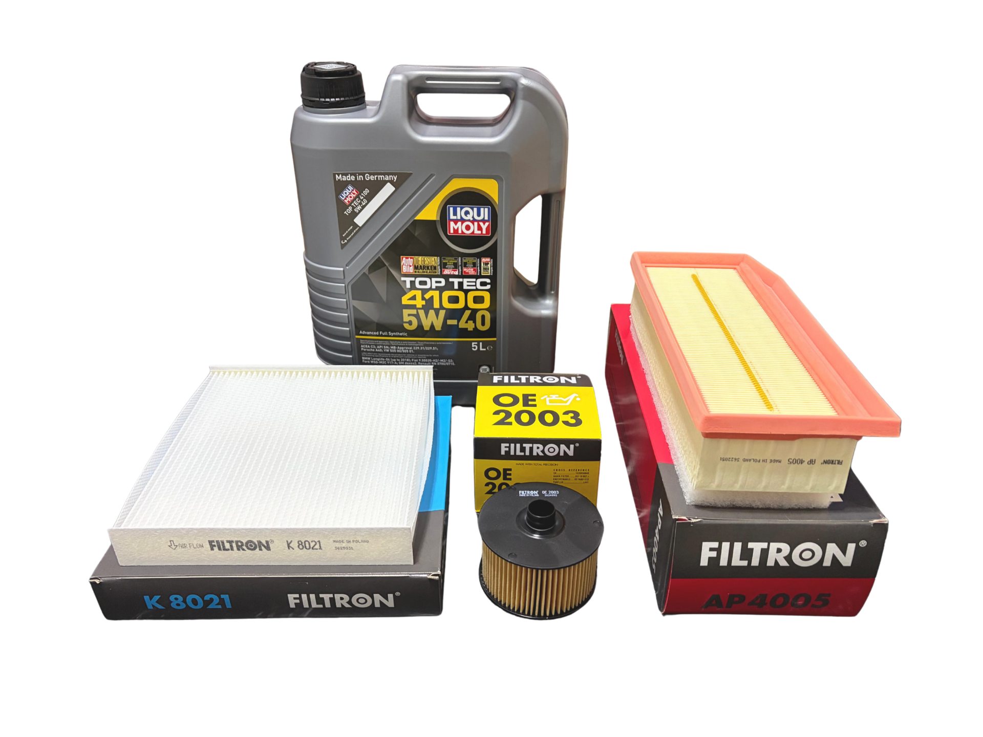 RENAULT CLIO 4 1.2 TCE BENZİNLİ BAKIM SETİ - LIQUI MOLY & FILTRON